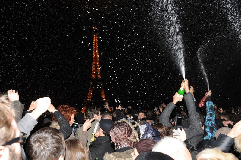 New Year's Eve celebration in Paris