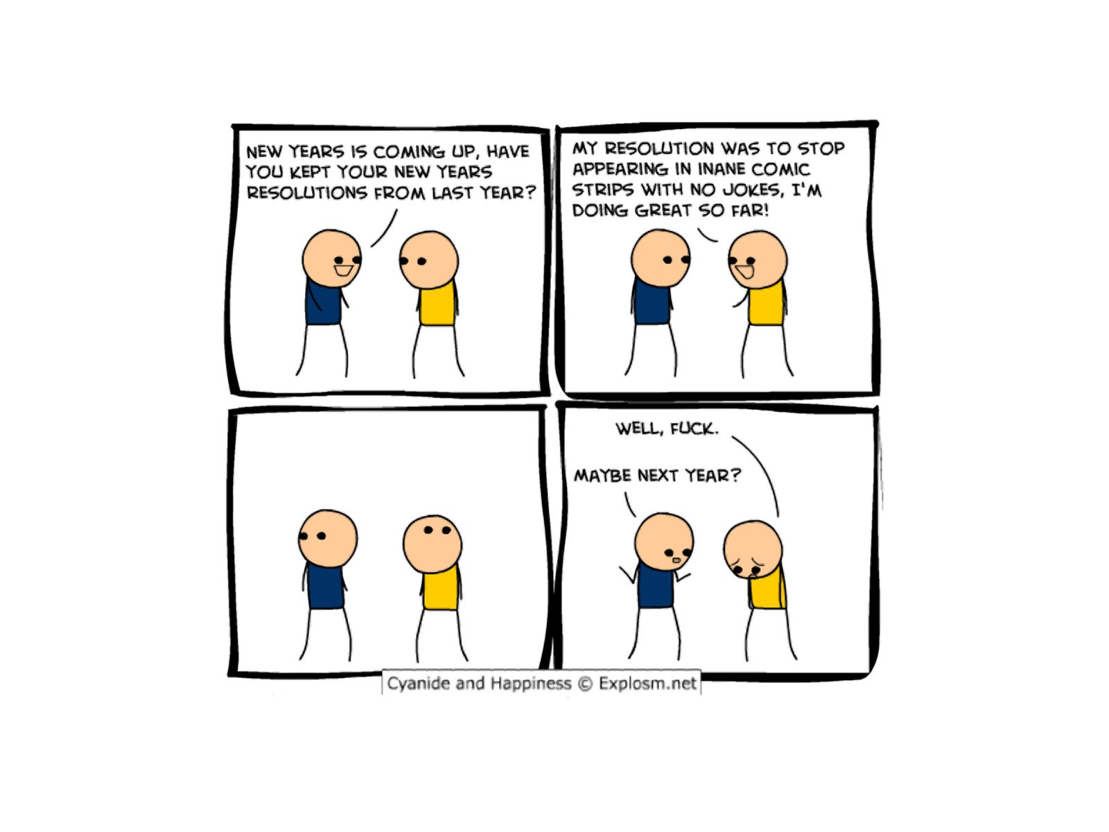 New Year's Resolution Comic
