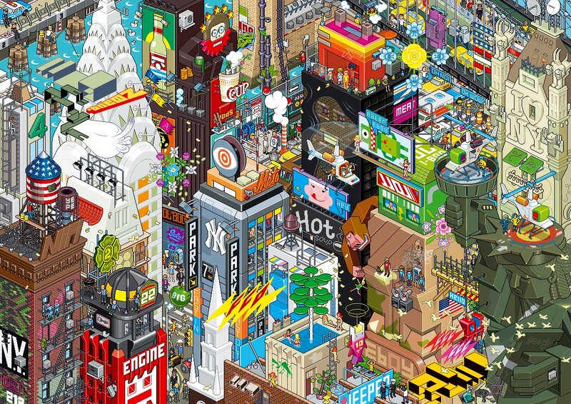 New York City in pixel art
