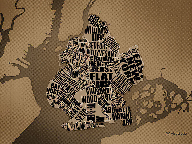 New York City neighborhood map