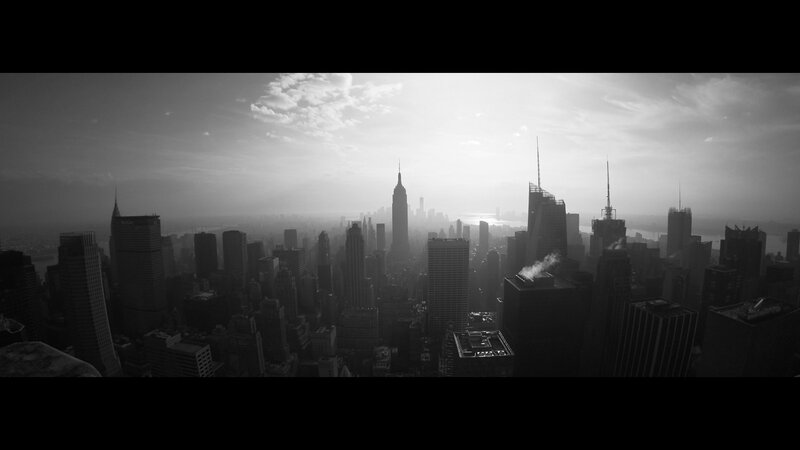 New York City skyline at dawn