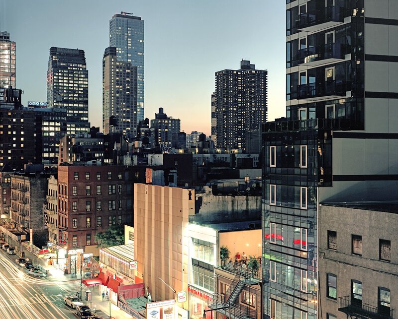 New York City skyline at dusk