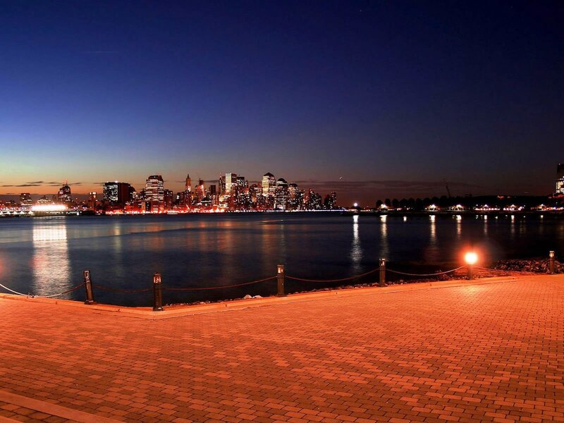 New York City skyline at dusk