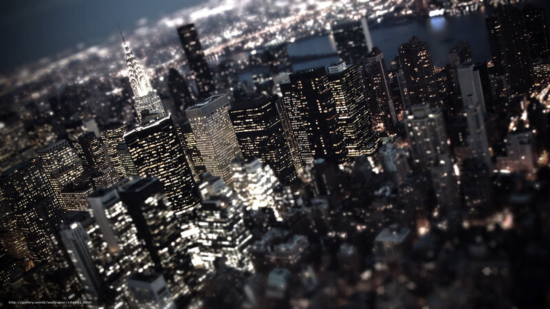 New York City skyline at night