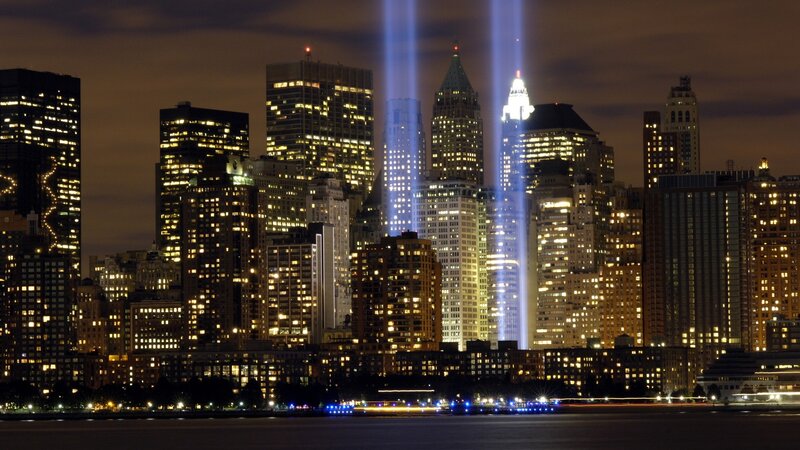 New York City skyline at night