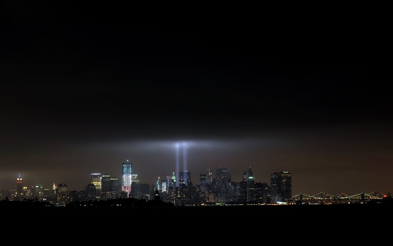 New York City skyline at night