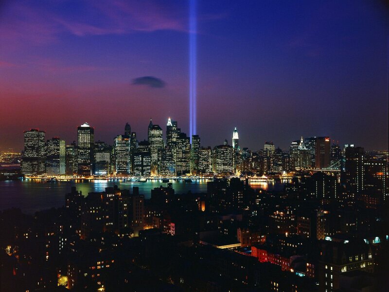 New York City skyline at night