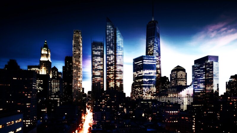 New York City skyline at night
