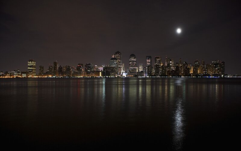 New York City skyline at night