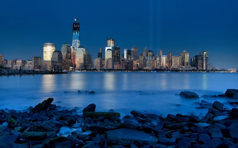 New York City skyline at night