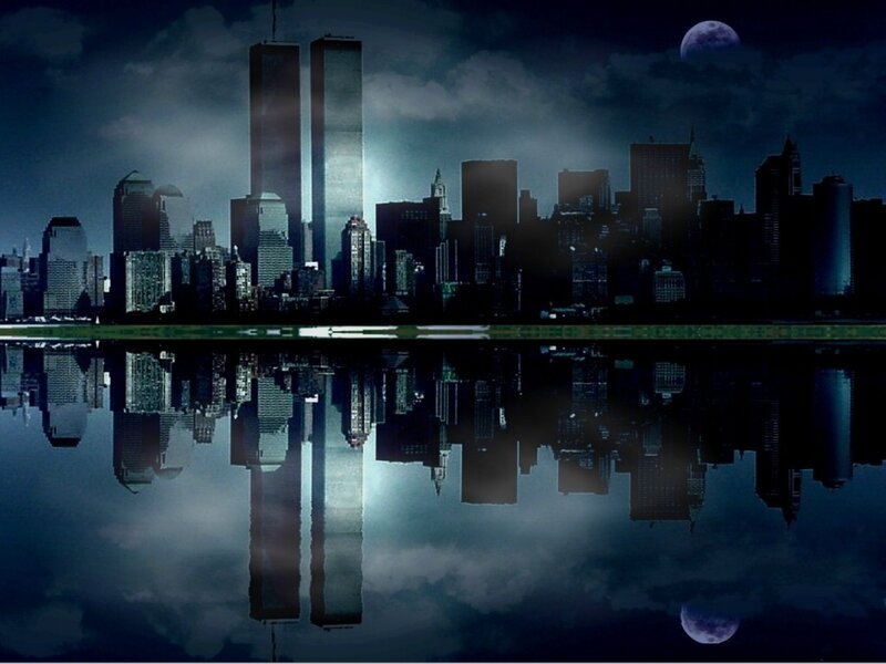 New York City skyline at night