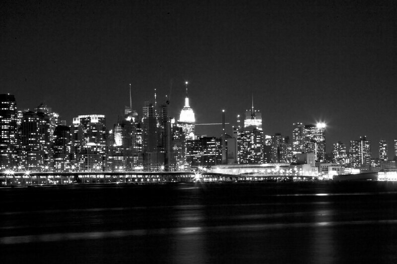 New York City skyline at night