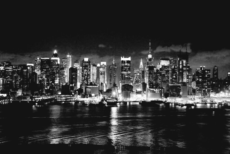 New York City skyline at night