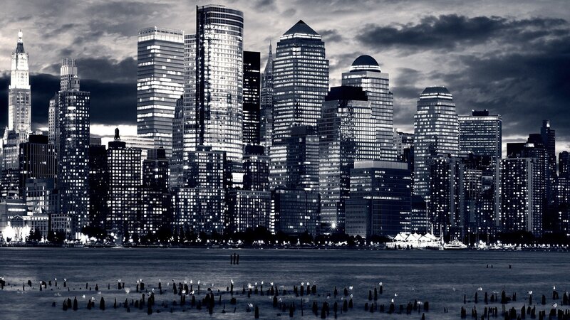 New York City skyline at night