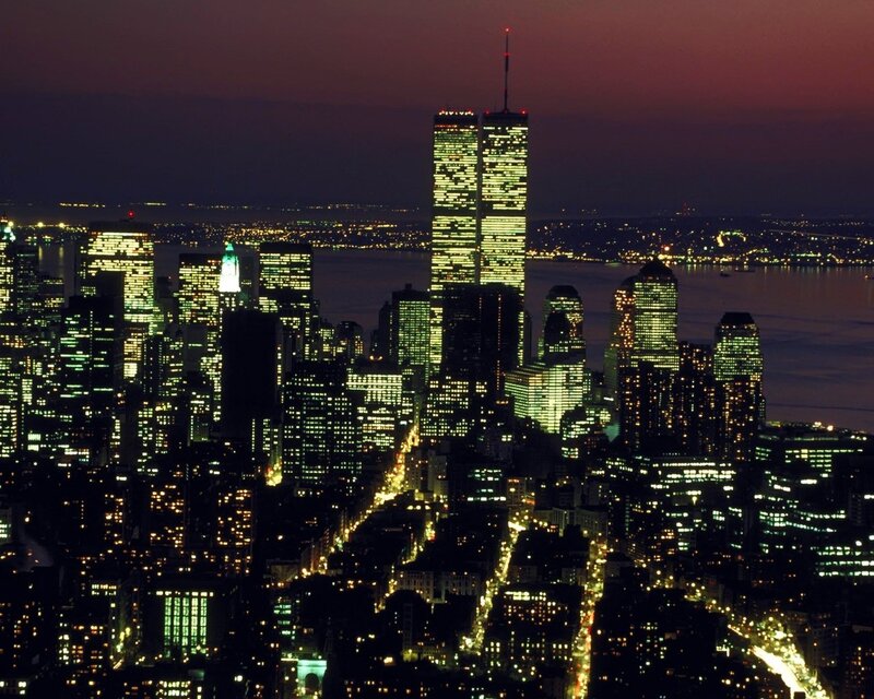 New York City skyline at night