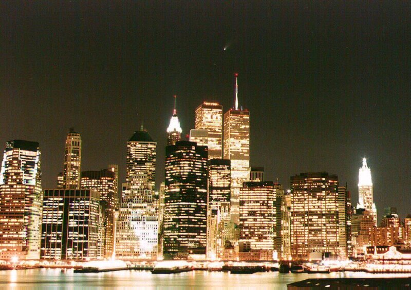 New York City skyline at night