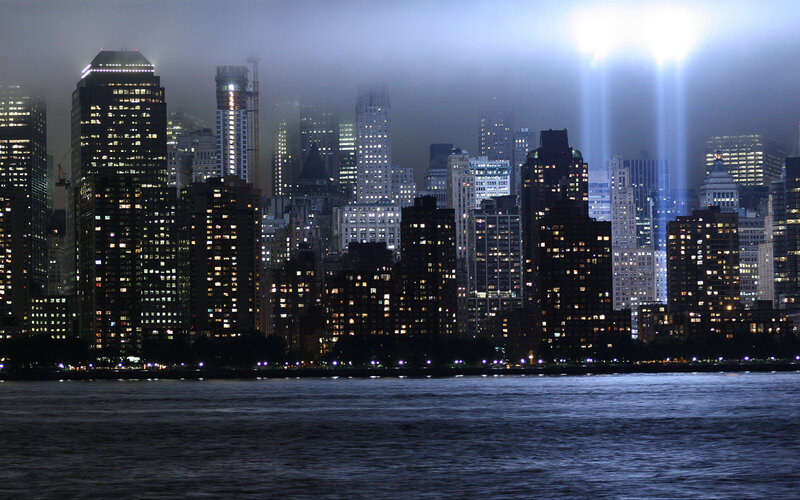 New York City skyline at night