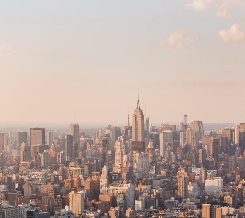 New York City Skyline — Beige, Serene