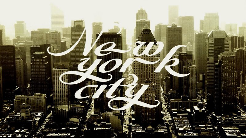 New York City Skyline — Black, Dramatic, Morning