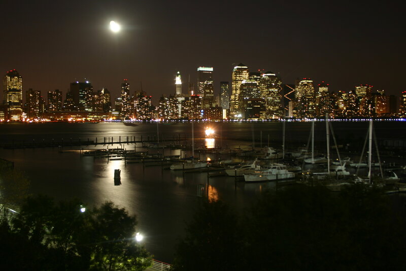 New York City Skyline — Black, Serene, Night