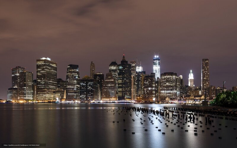 New York City Skyline — Black, Serene