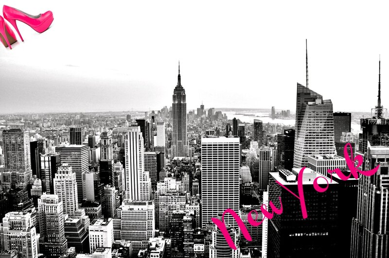 New York City Skyline — Black, Urban