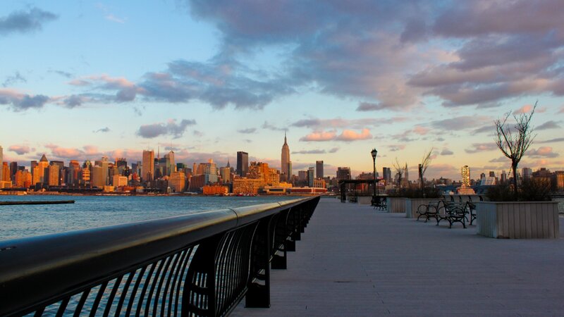 New York City Skyline — Blue, Serene, Sunset