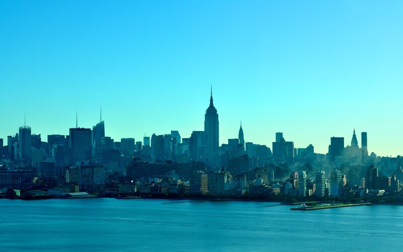 New York City Skyline — Blue, Serene