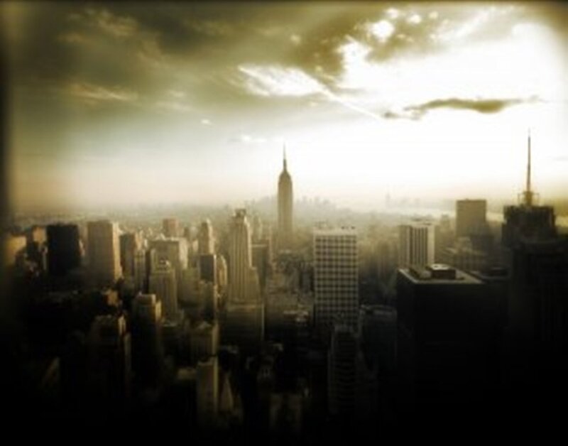 New York City Skyline — Brown