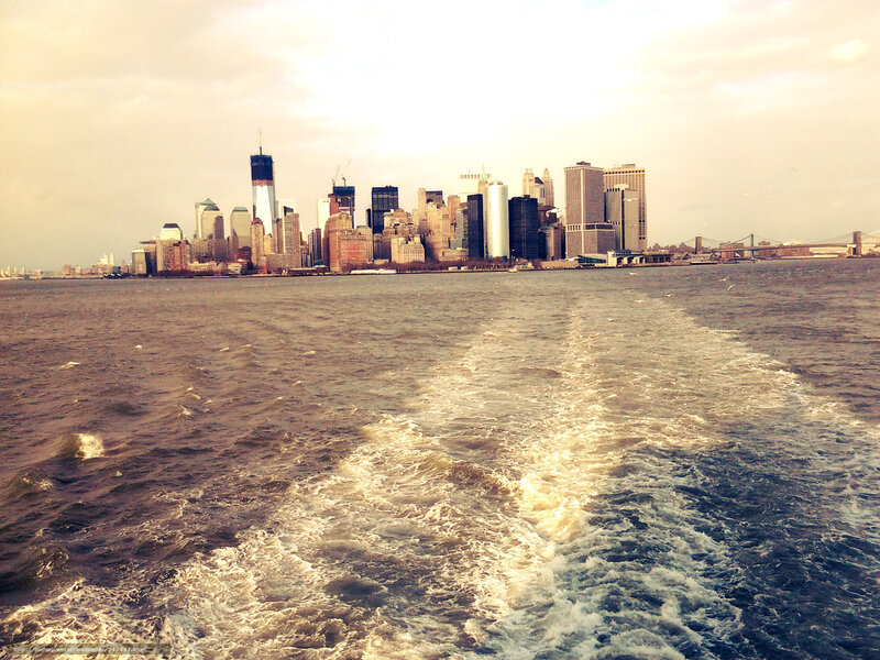 New York City skyline from water