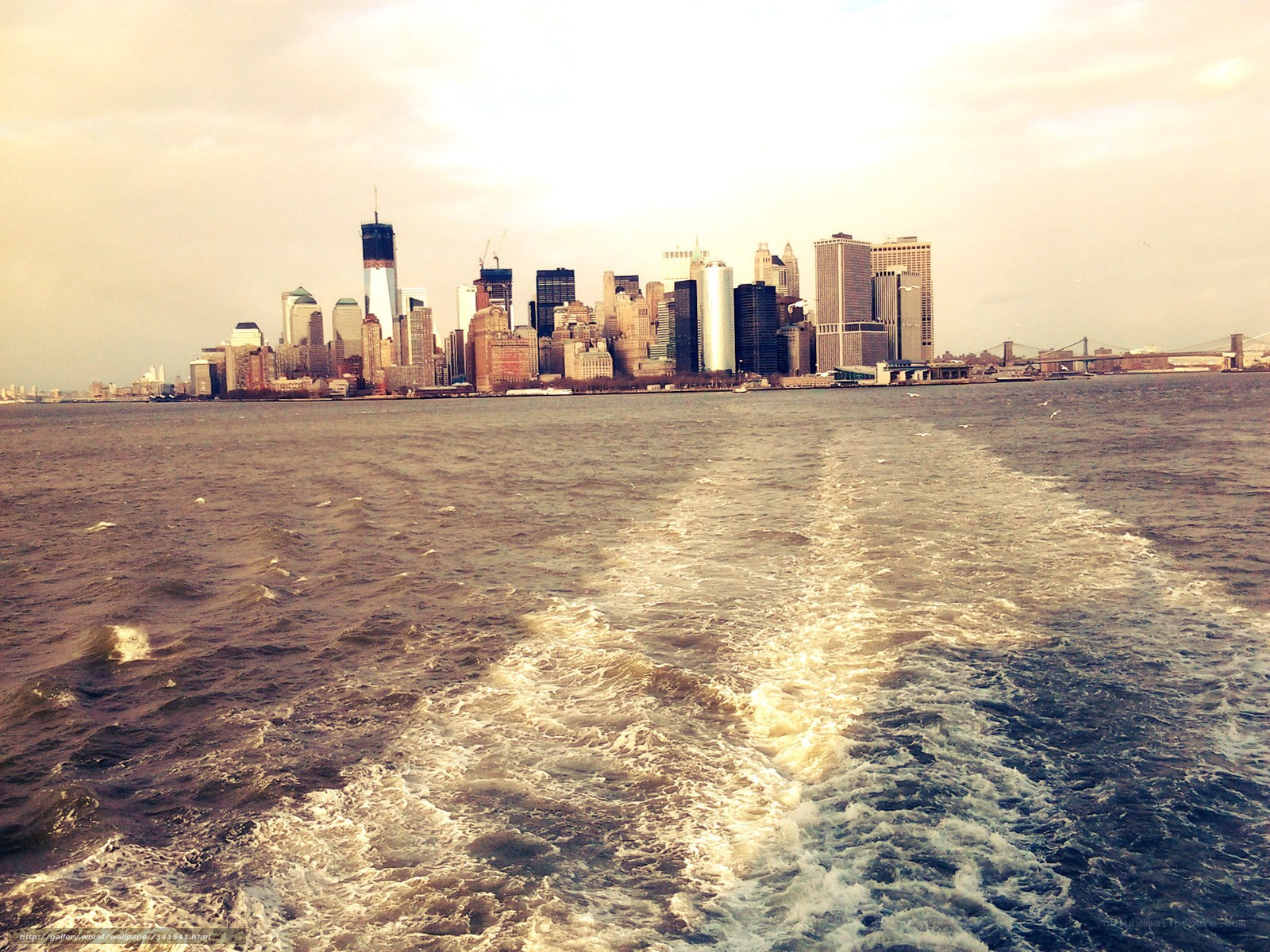 New York City skyline from water