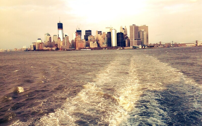 New York City skyline from water