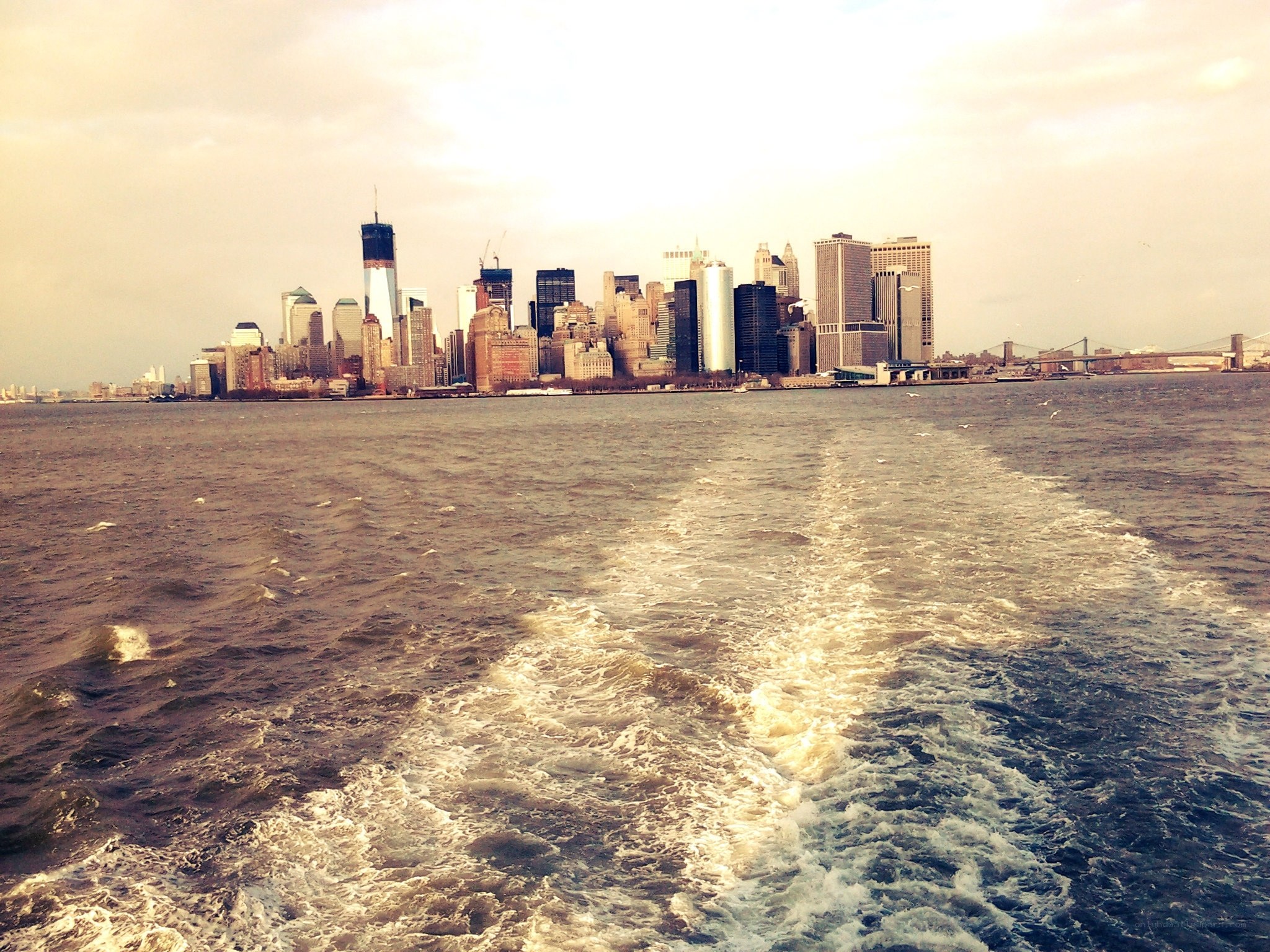 New York City skyline from water