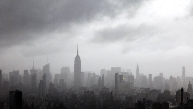 New York City Skyline — Gray, Overcast