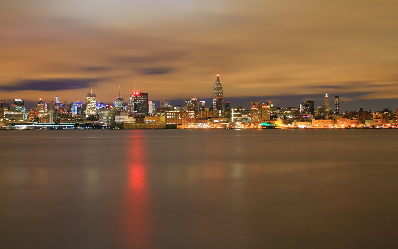 New York City Skyline — Orange, Calm