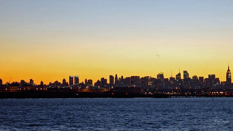 New York City Skyline — Orange, Serene