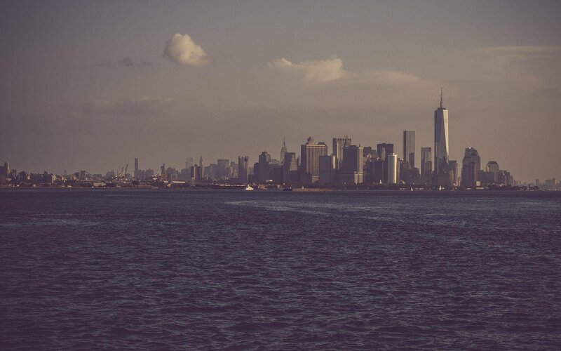 New York City Skyline — Purple, Calm