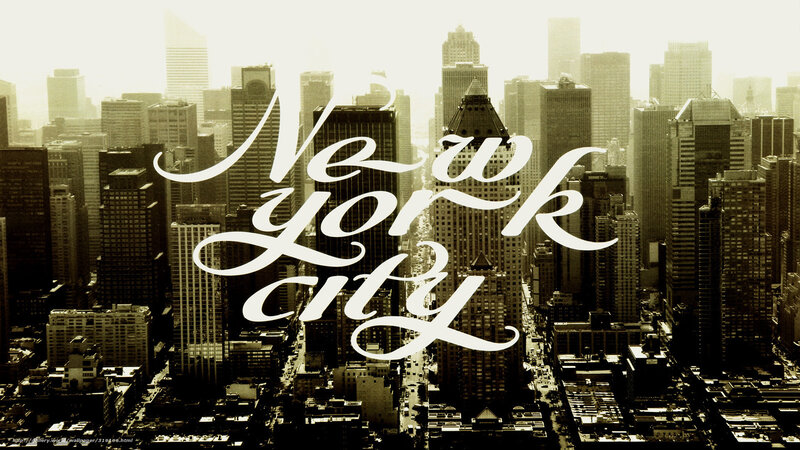 New York City Skyline — Sepia, Dramatic, Afternoon