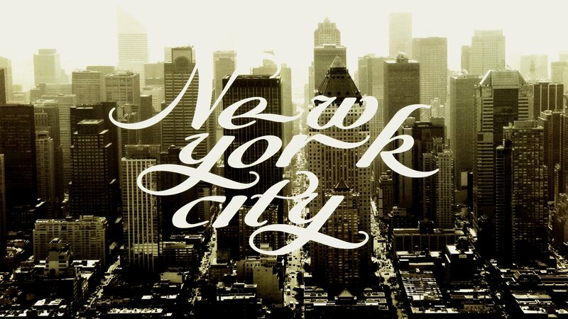 New York City Skyline — Sepia, Dramatic