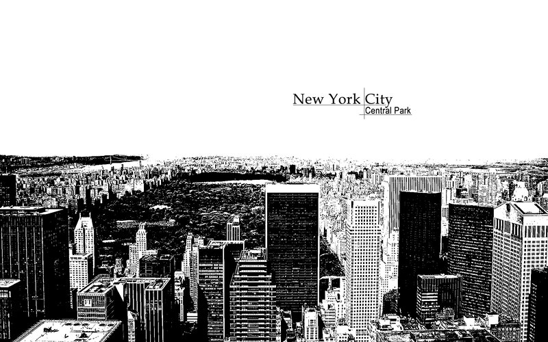 New York City skyline with Central Park