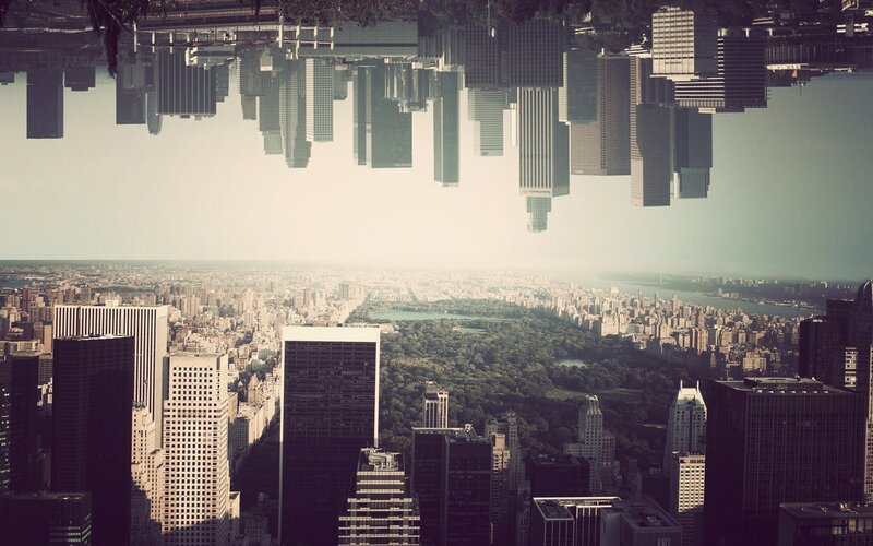New York City skyline with Central Park