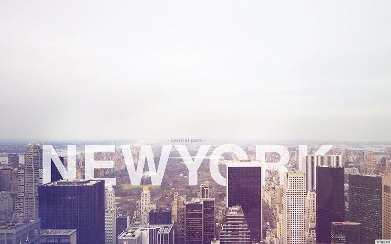 New York City skyline with Central Park