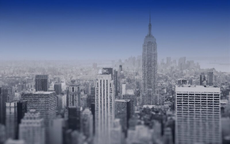 New York City skyline with Empire State Building