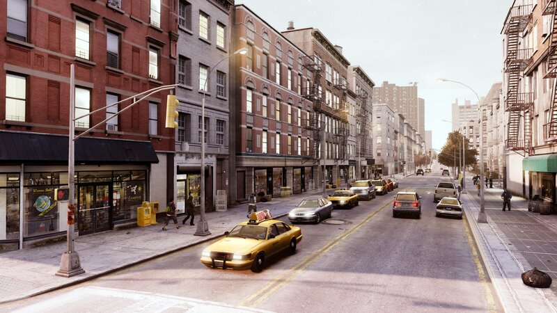 New York City street scene