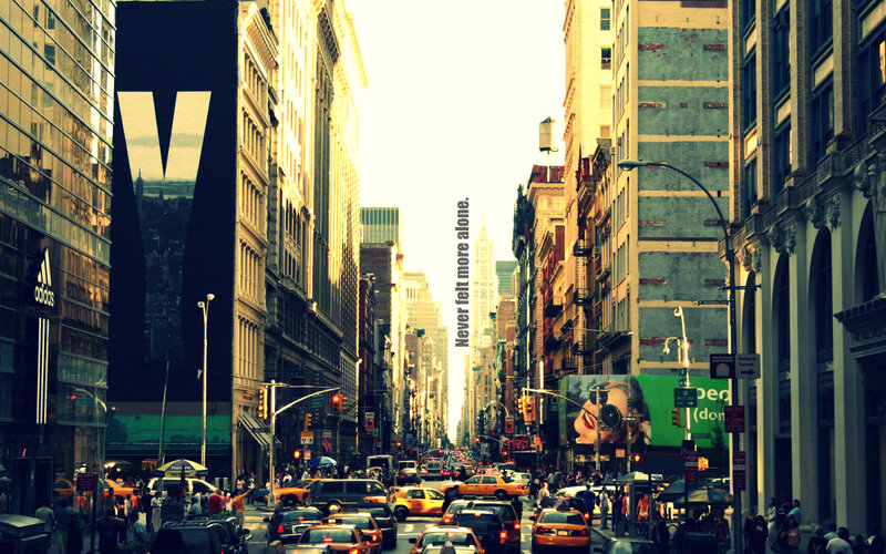 New York City street scene