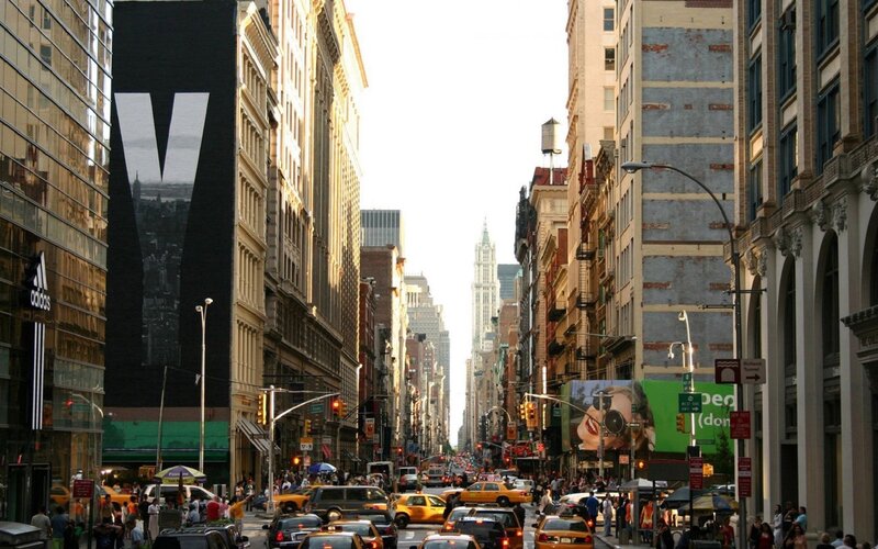 New York City street scene