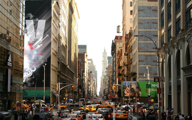 New York City street scene