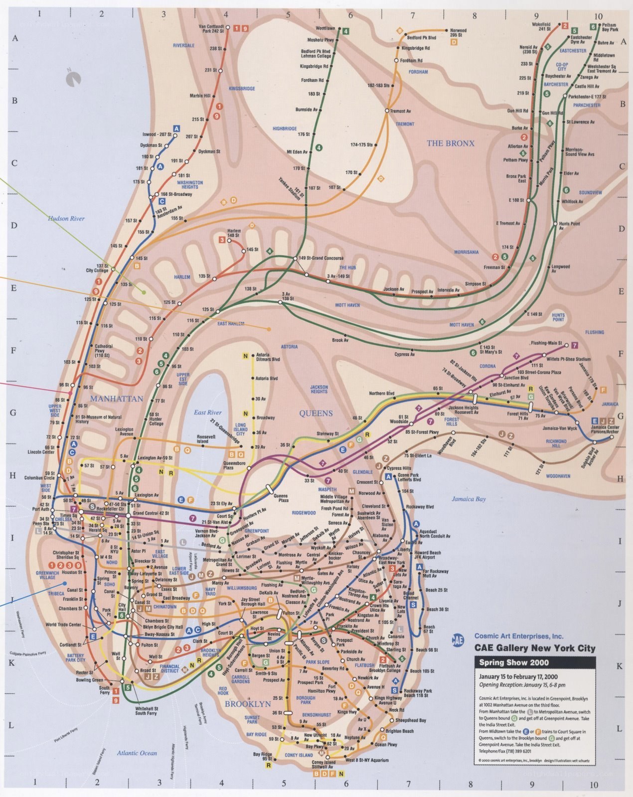 New York City subway map
