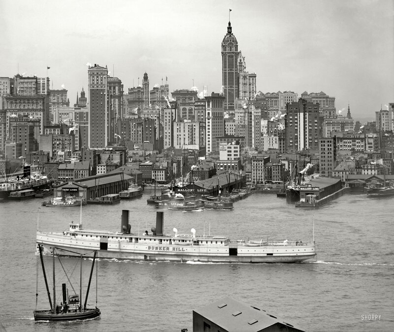 New York City waterfront scene