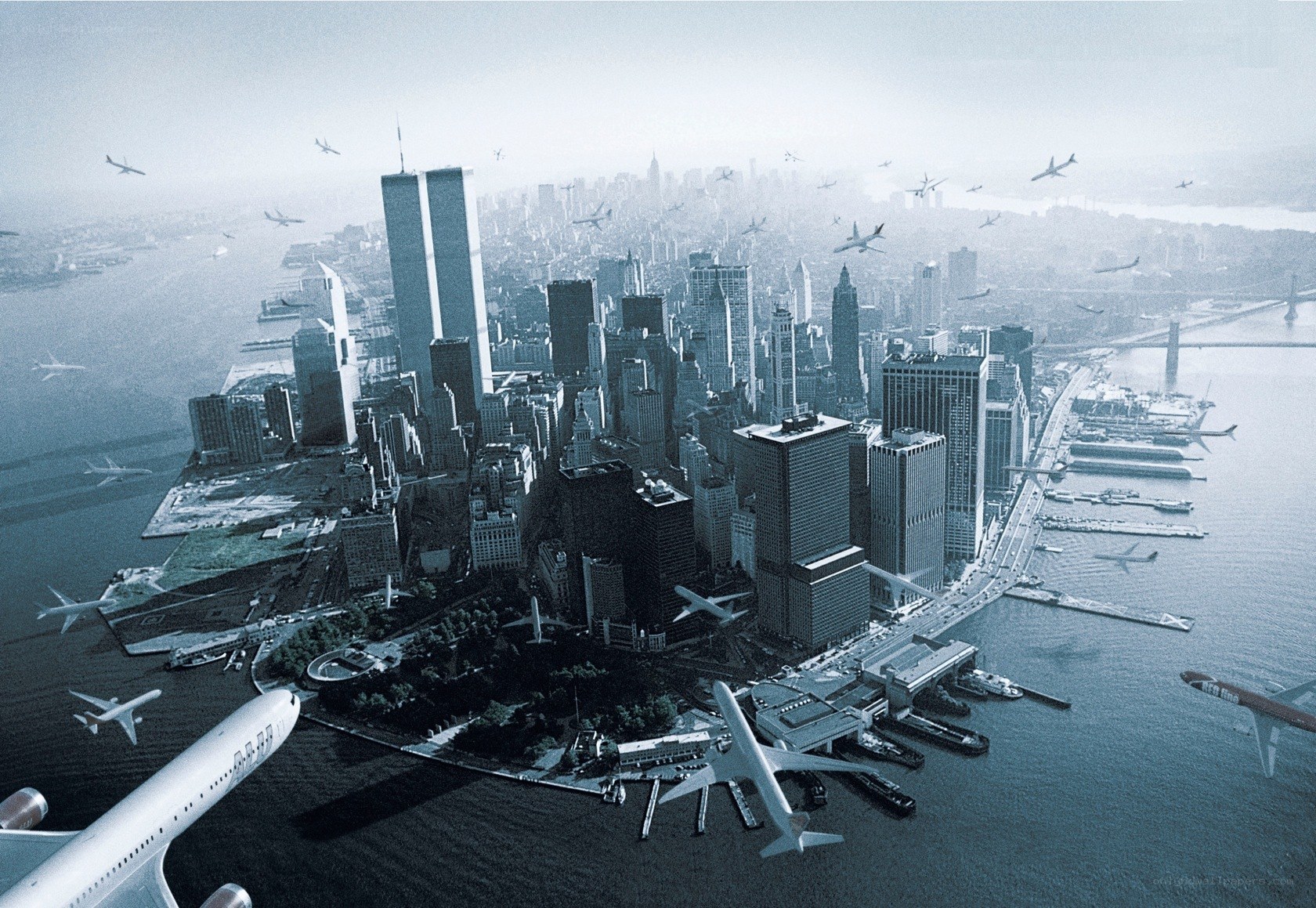 New York City with Airplanes